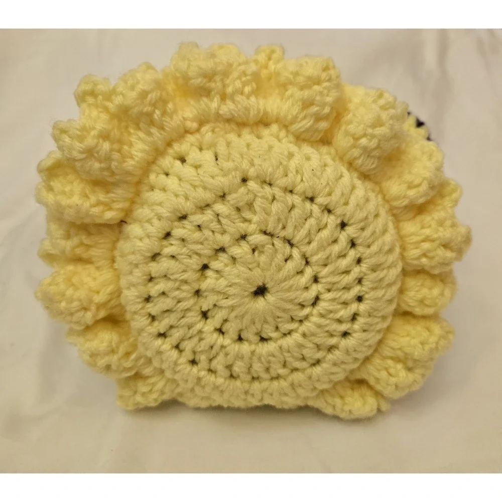 Vintage Mid Century Hand Crocheted Armchair Pincushion 6.5